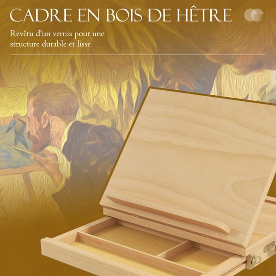 Homcom Chevalet Chevalet cadre avec support Chevalet d'atelier réglable Homcom Chevalet Chevalet cadre avec support Chevalet d'atelier réglable