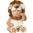 Déguisement Lion pour bébé - Premium - Noir/Multicolore - Combinaison, Cagoule - Mixte - 24 mois - 2 ans-0