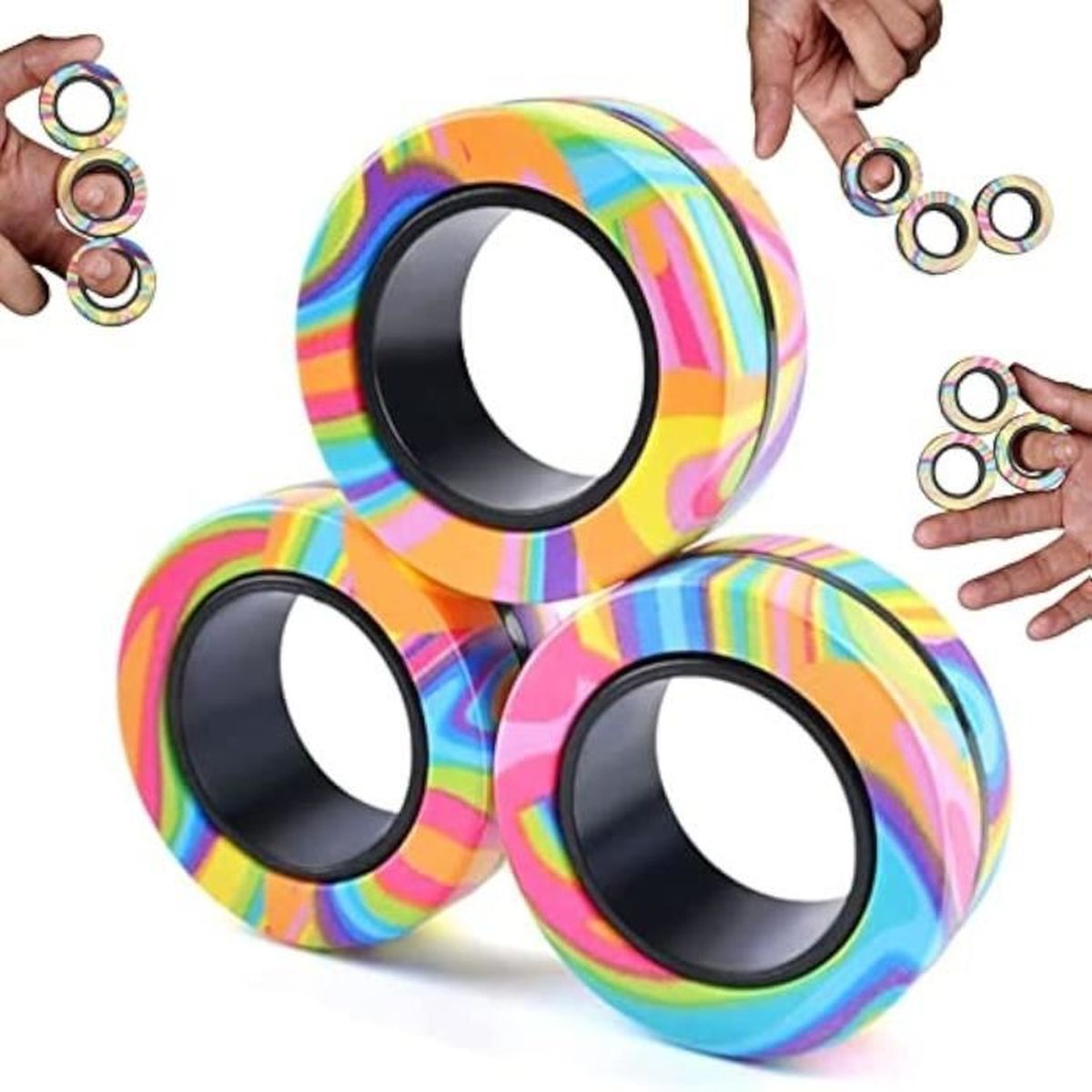 Anneaux magn tiques fidget toy idea adhd fidget toys adultes fidget