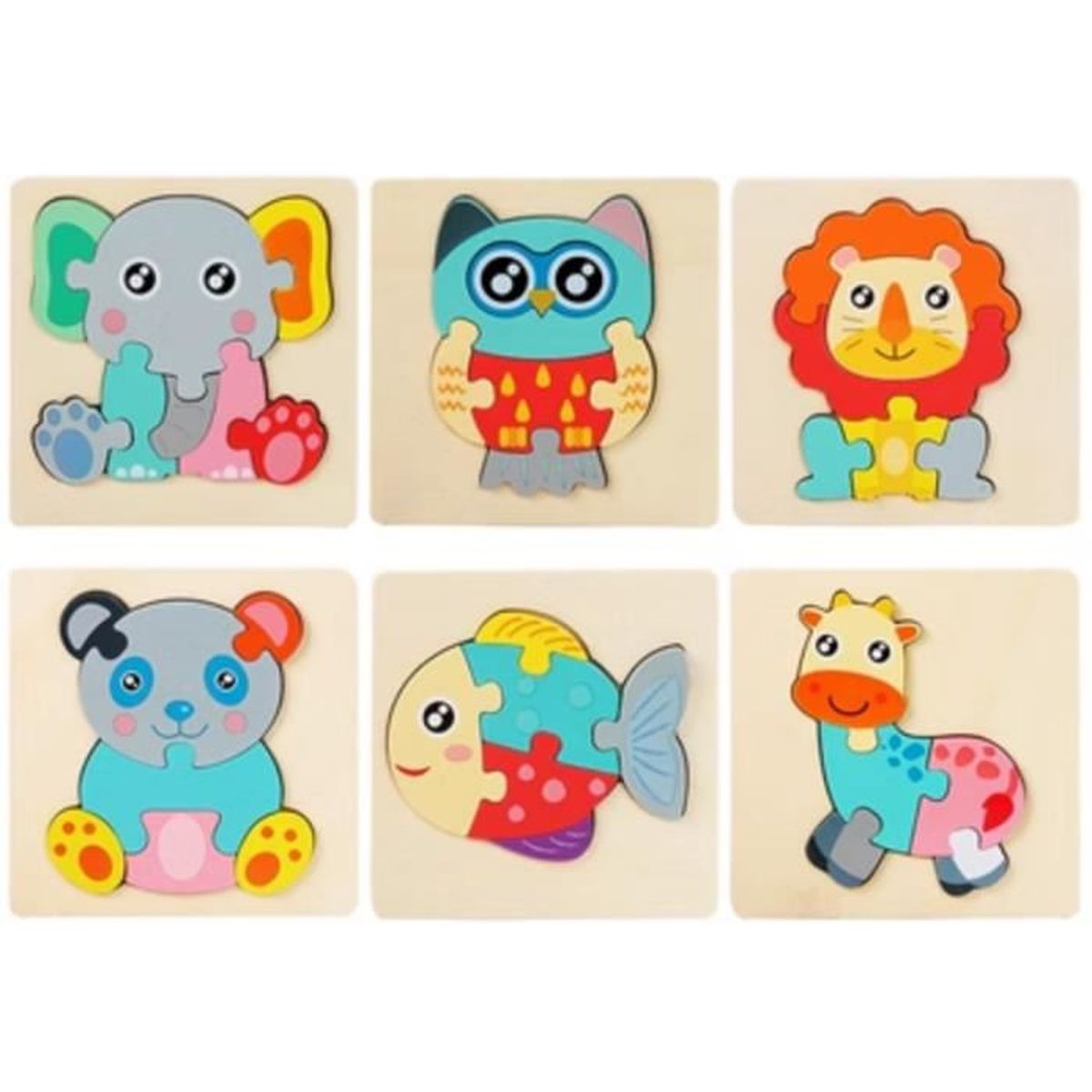 puzzle bois bébé 1 an