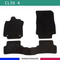 Tapis de voiture - Sur Mesure pour CLIO 4 - 3 pièces - Tapis de sol antidérapant