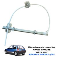 Mecanisme de Leve Vitre Avant Gauche pour Renault Super 5 (3 portes) - 7700774979