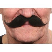 Moustache adhésive noire 'Guillaume' - Accessoire de déguisement pour homme