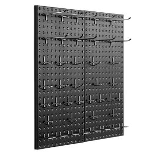 Pack De 6 Panneaux Perforés Métalliques ValueMax 30x30 Cm - Pour Organisation Murale
