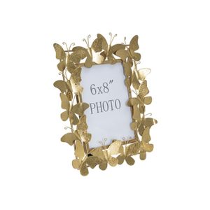 AhaGo Lot De 2 Cadres Photo Flottants En Métal Doré Rose, 12,7 X