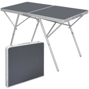 TABLE DE CAMPING Table Pliante 120x60x70cm meuble de camping pique-