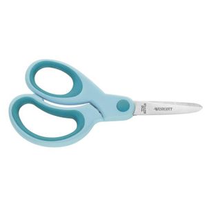 CISEAUX Westcott E-21585 00 – Ciseaux pour enfants Kids Softgrip – pour gauchers – avec bout pointu – 13 cm – turquoise