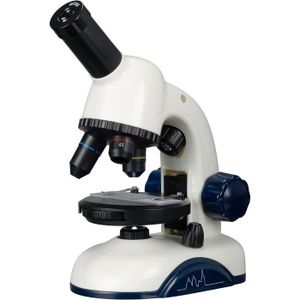MICROSCOPE Microscope pour Enfant avec grossissement 64 à 800 x 100, Support pour Smartphone, lumière Claire et lumière et Accessoires - A24