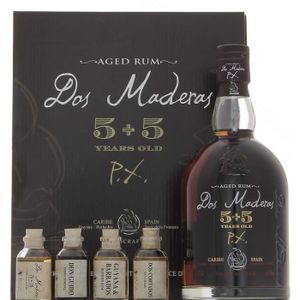 RHUM Dos Maderas PX 5+5 coffret avec 4 échantillons 40