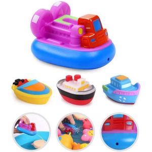 JEUX DE PISCINE  Mini jouets de bain colorés en PVC pour bébé, baignoire, piscine,  flotteur, jeu d'eau, bateau, 