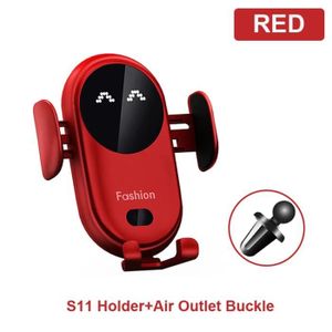 Chargeur Voiture Sans Fil Qi – Charge Rapide – Serrage Automatique – Neuf