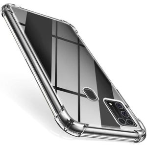 COQUE - BUMPER Coque Samsung Galaxy A31 Silicone,Galaxy A31 Case avec 4 Coins Coussin d'air Transparent TPU Cover 360 Antichoc Bumper Protection