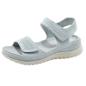 Sandales noires à scratch femme – Chunky & confort – du 36 au 41