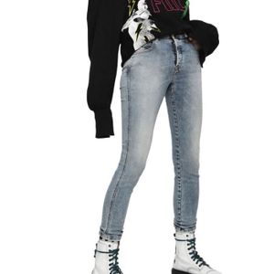 Jeans Dechire Homme Destroy Slim Fit Grand Trou Casual Jean Bleu Delave Troue 5 Poches Bleu Clair Cdiscount Pret A Porter