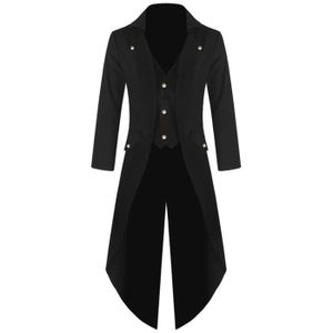 MANTEAU - CABAN lukcolor  Manteau pour hommes Tailcoat Veste Gothi
