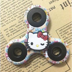 1pcs Fidget Principale Spinner Camouflage Dessin Animé Chat