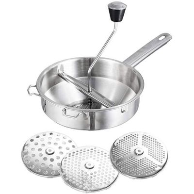 Presse-purée Manuel En Inox – Pour Pommes De Terre, Légumes, Purées Maison – Ustensile De Cuisine Robuste Et Facile à Nettoyer