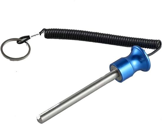Goupille Magnétique Pour Poids De Musculation - Longueur 14 Cm, Tête En Alliage D'aluminium - Bleu Ou Rouge