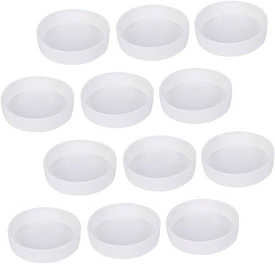 Rrlihjgu Lot De 30 Soucoupes Transparentes Pour - 15/20 Cm