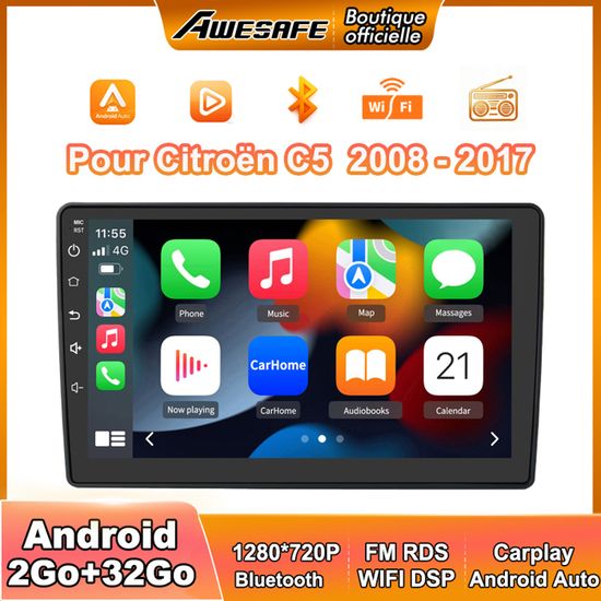 Autoradio Android 13 Pour Peugeot 208/2008 (2012-2018) - 8 Pouces Avec CarPlay Et Android Auto