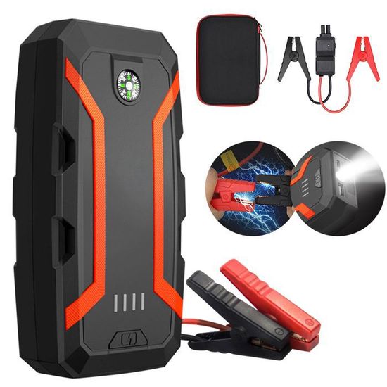 Démarreur Voiture Portable FOWAWU 18000mAh 1500A - Booster Batterie USB - Pour Voiture, Moto, Camion - Sécurité Avancée