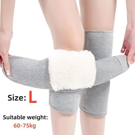 TUKNN Genouillère De Compression Auto-chauffante – 1 Paire, En Polyester, Noir, 27x15 Cm, Antidérapante, Respirante, Pour Sport Et Douleurs Articulaires