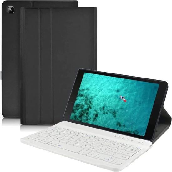 FKQLH Étui Clavier Pour Lenovo Tab P12 12,7'', AZERTY Français Coque Clavier Magnétique Avec