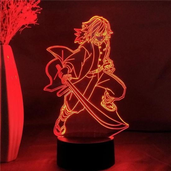 Anime Lampe 3D Illusion Dmon Slayer Tomioka Giyuu Figurine LED  de Manga Figurine Table Enfant Cadeau Enfant Chambre Dcor  Tl[745]