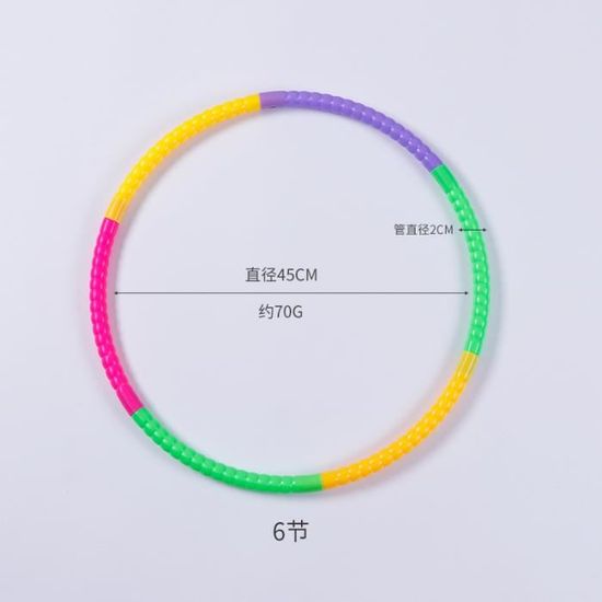 BREANIFULL Hula Hoop Enfants 14 Pièces - Cerceau Fitness Réglable Et Amovible Pour Gymnastique Et Danse