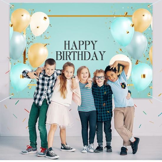 Bannière D'Anniversaire Personnalisable Blippi - Vinyle 3x6 Pieds (environ 90x180 Cm) - Neuf