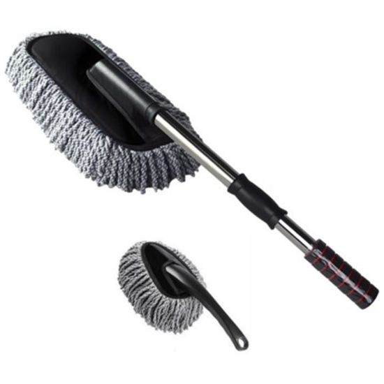 Kit De Nettoyage Voiture 12 Pièces - Chiffons Microfibre, Brosses, éponge - Pour Intérieur Et Extérieur - 8