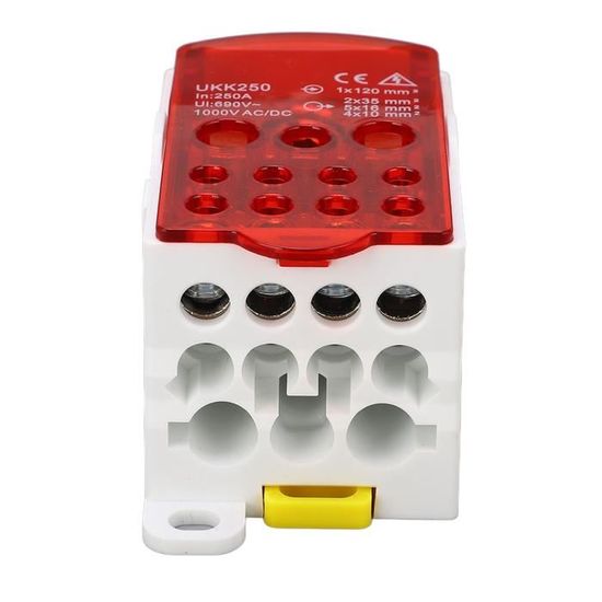 2 Connecteurs Rapides Batterie ESynic 175A - Cuivre Argenté - PC Ignifuge - Pour Câbles 6AWG à 1/0AWG