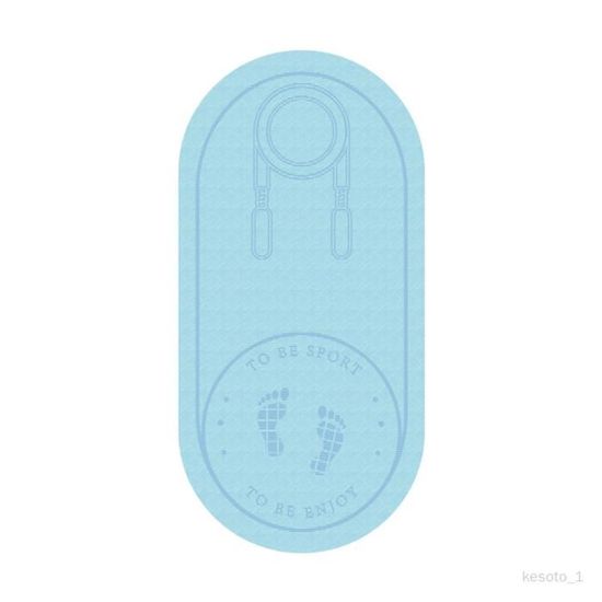 Tapis De Corde à Sauter Buffer Mute Yeeda - Tapis Exercice Antichoc Rond Antidérapant 60x60cm