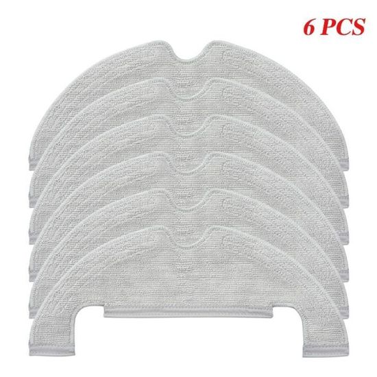 Lot De 10 Chiffons Microfibre De Rechange Pour Robot Aspirateur Redkey R10 - Lavables - Nettoyage Efficace Des Sols - 8
