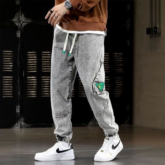 Jeans Homme - AIEVIS - Coupe Droite - Taille Élastiquée - Stretch