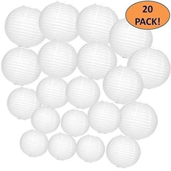 Lot De 10 Lanternes En Papier à Suspendre - 30 Cm - Décoration Fête, Mariage, Noël - Vert