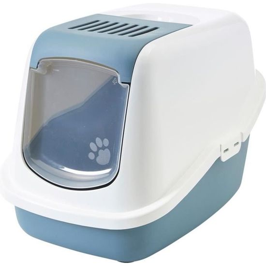 Maison De Toilette Pour Chat Nestor Savic Coloris Bleu Earth Cdiscount