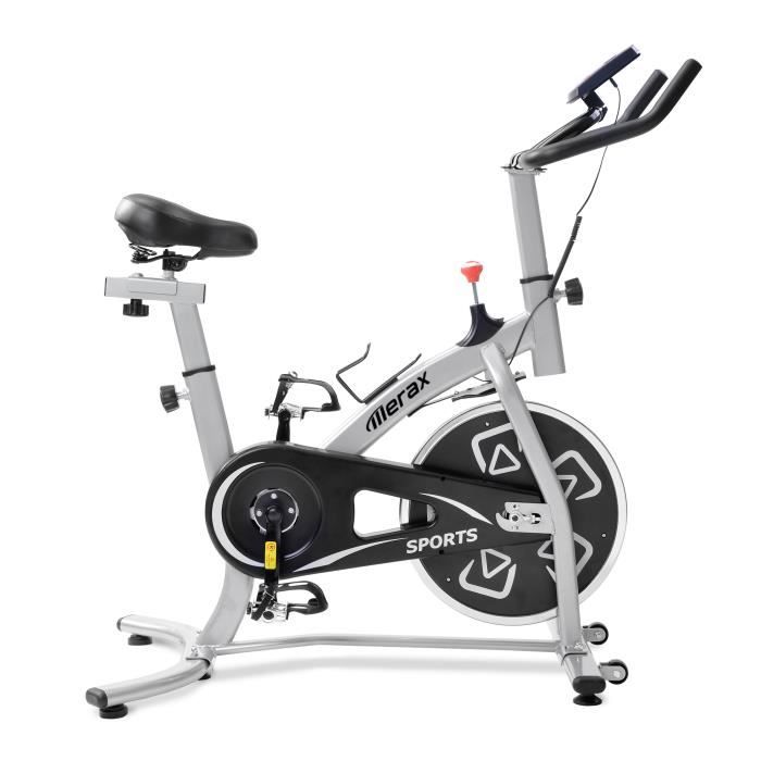 Vélo d'appartement avec console LCD Vélos d'intérieur Aérobic Sièges et Guidons réglables Vélo d'exercice Home GYM Training
