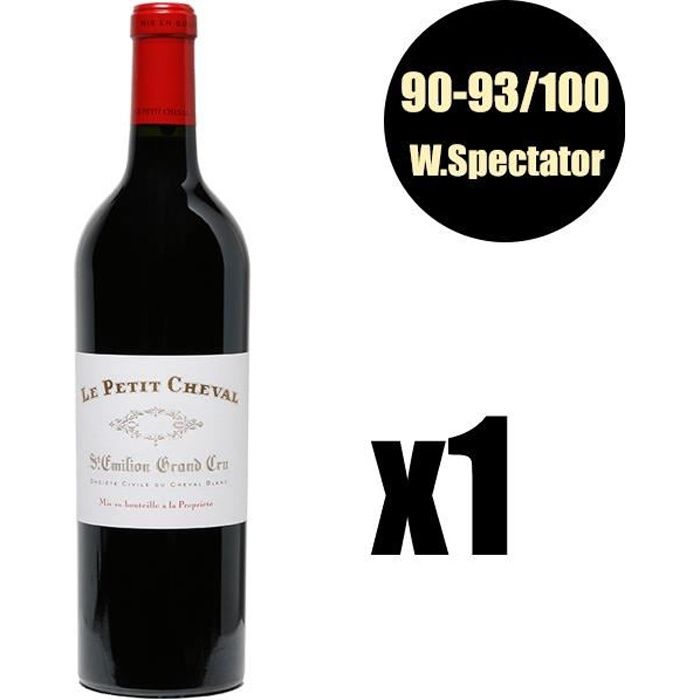X1 Le Petit Cheval 2011 75 cl AOC Saint-Emilion Rouge Vin Rouge Grand Cru
