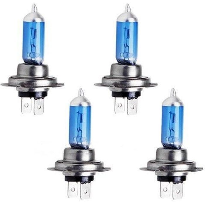 4x Lot De H7 Ampoule Lampe Halogène Blanc Chaud 55W 12V Pour Voiture