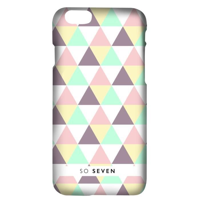 SO SEVEN Coque Graphic Pastel Triangle iPhone 6/6S