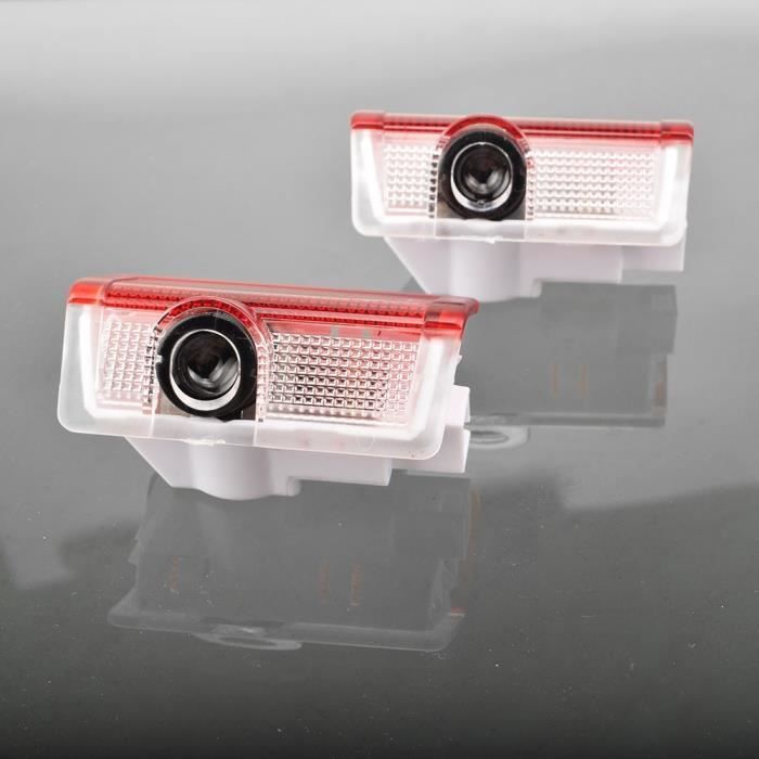 4 AMG Letter -Projecteur de lumière pour porte de voiture, pour Mercedes Benz A B C E GL M classe W176 W177 W246 W205 W212 W213 W166