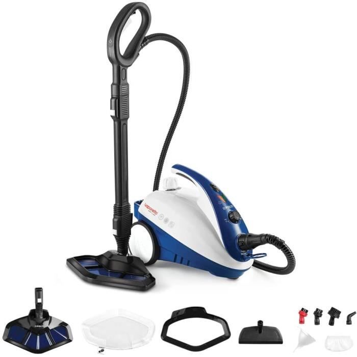 Polti PTEU0269 Vaporetto Smart 40_Mop Nettoyeur Vapeur Brosse Vaporforce, 1800 W, 1.6 litres, Bleu. Tue et élimine 99,99%* des virus