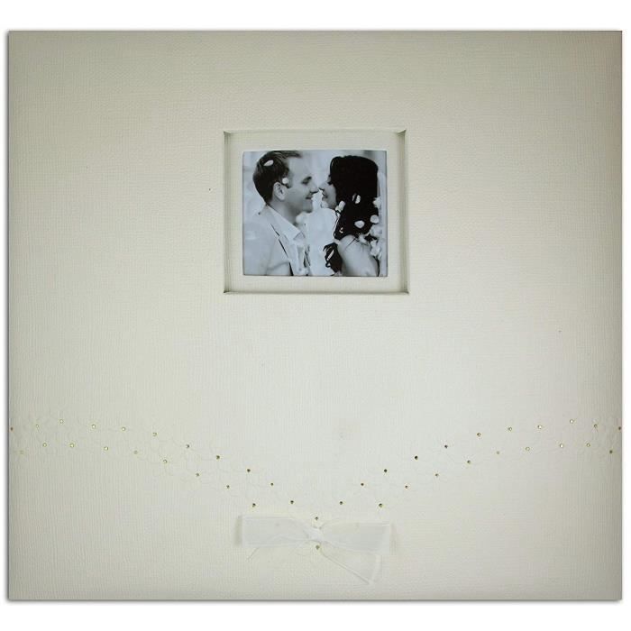 Toga AL105 Album de Scrapbooking Mariage, Carton, Ivoire, 30,5 x 30,5 x 2,5 cm