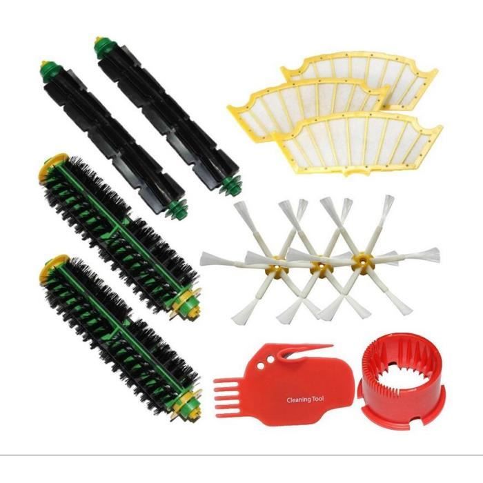 Kit pour iRobot Roomba 500 Série Roomba 510, 530, 535, 540, 560, 570, 580, 610 Aspirateur Robots tous Vert, Rouge, Noir nettoyage