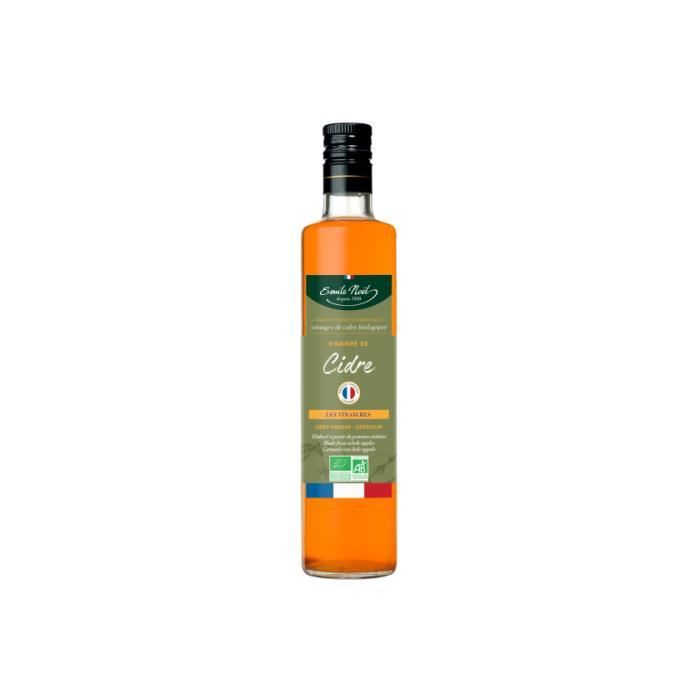 Vinaigre Emile noel modele de cidre bio non pasteurise - 50 cl