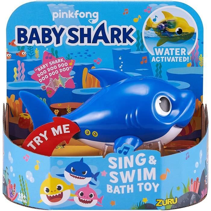 REQUINS - Jouet de bain Baby Shark bleu