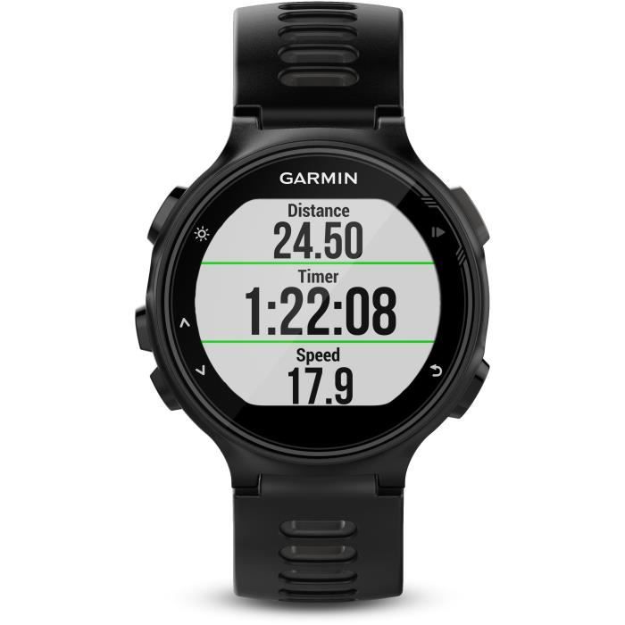 GARMIN Forerunner 735XT Montre Cardio GPS Multisports - Noir et Gris