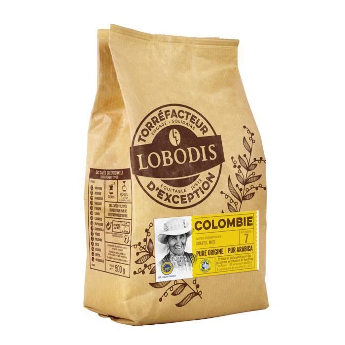 Café Grains Colombie IGP LOBODIS 500g