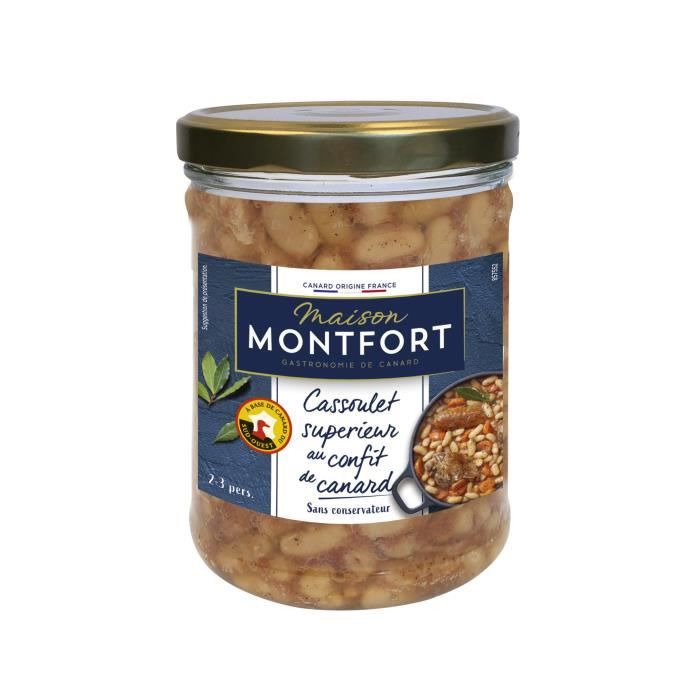MAISON MONTFORT Cassoulet supérieur au confit de canard - 750 g